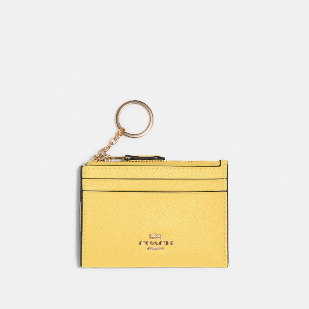 COACH 88250 - Mini Skinny Id Case GOLD/RETRO YELLOW