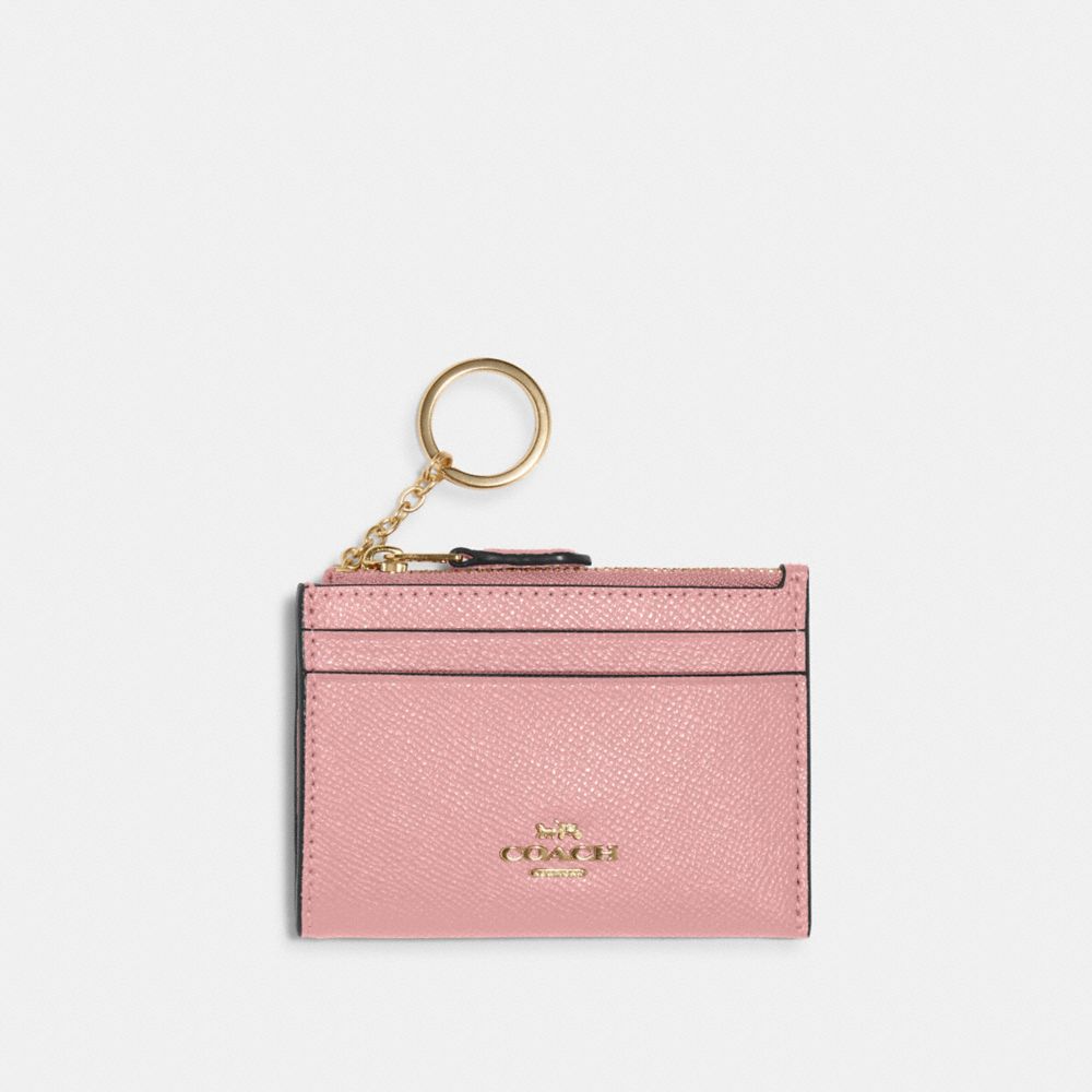 COACH 88250 Mini Skinny Id Case GOLD/LIGHT BLUSH