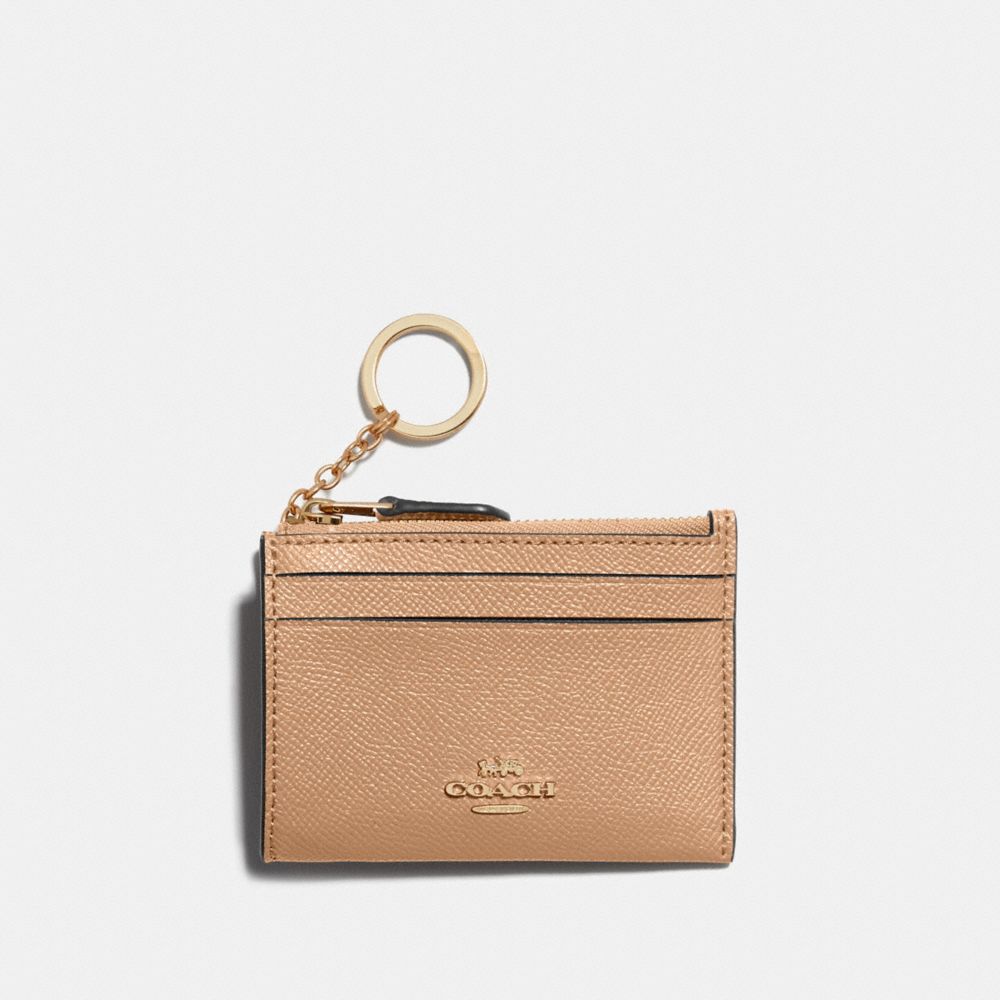 COACH MINI SKINNY ID CASE - IM/TAUPE - 88250