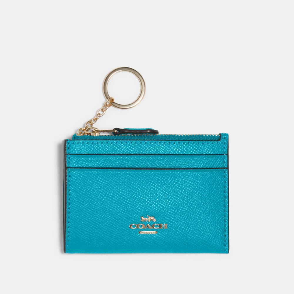 COACH MINI SKINNY ID CASE - IM/TEAL - 88250