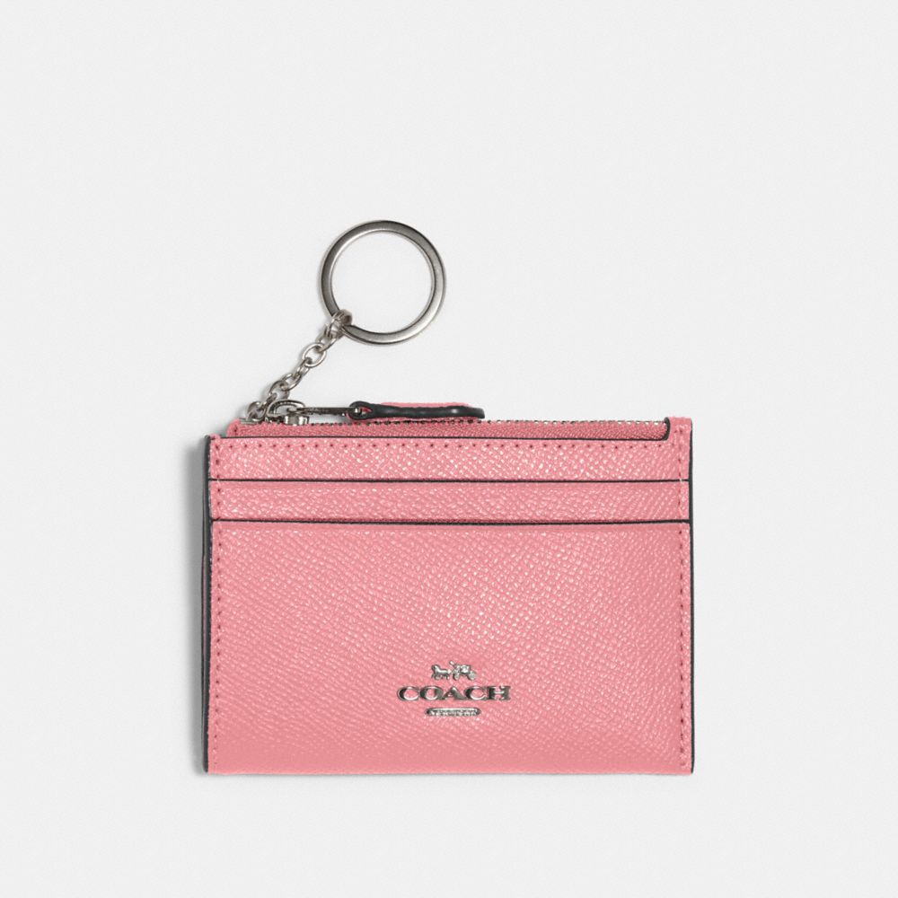 COACH 88250 MINI SKINNY ID CASE QB/PINK-LEMONADE