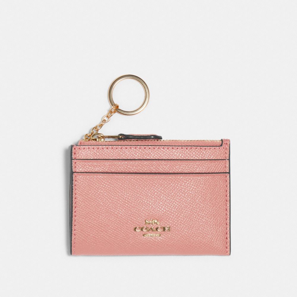 COACH 88250 - MINI SKINNY ID CASE SV/LIGHT BLUSH