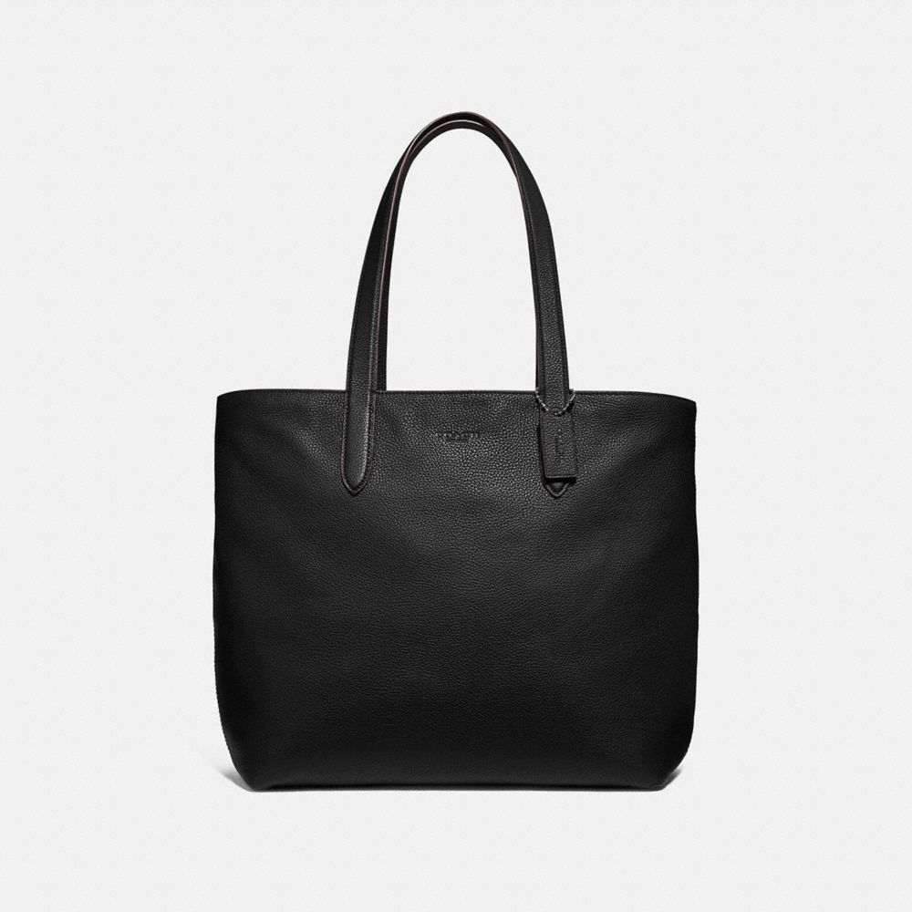 Metropolitan Soft Tote - GUNMETAL/BLACK - COACH 88291