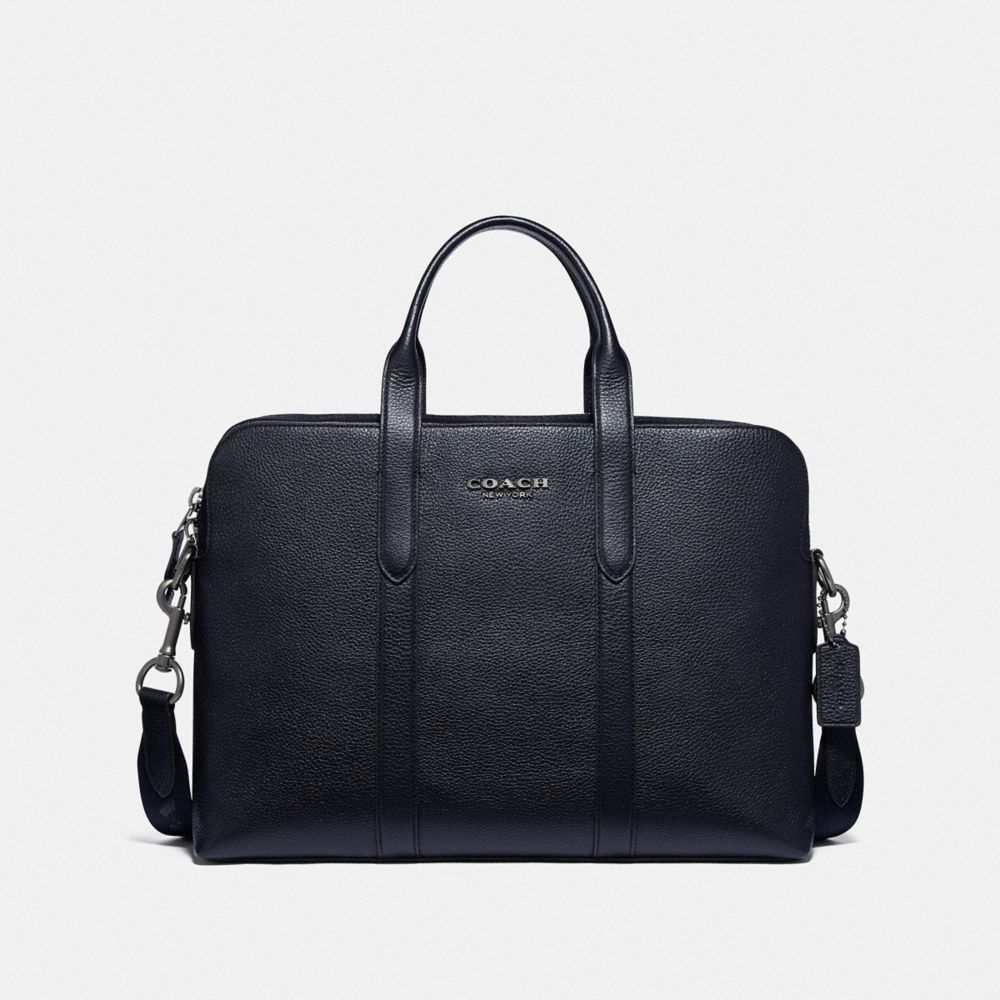 COACH 88315 Metropolitan Soft Brief GUNMETAL/MIDNIGHT NAVY