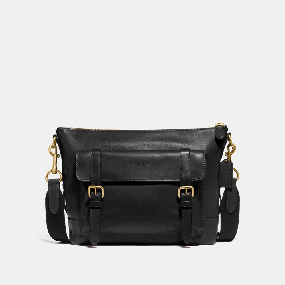 COACH Bleecker Messenger - BRASS/BLACK - 88318