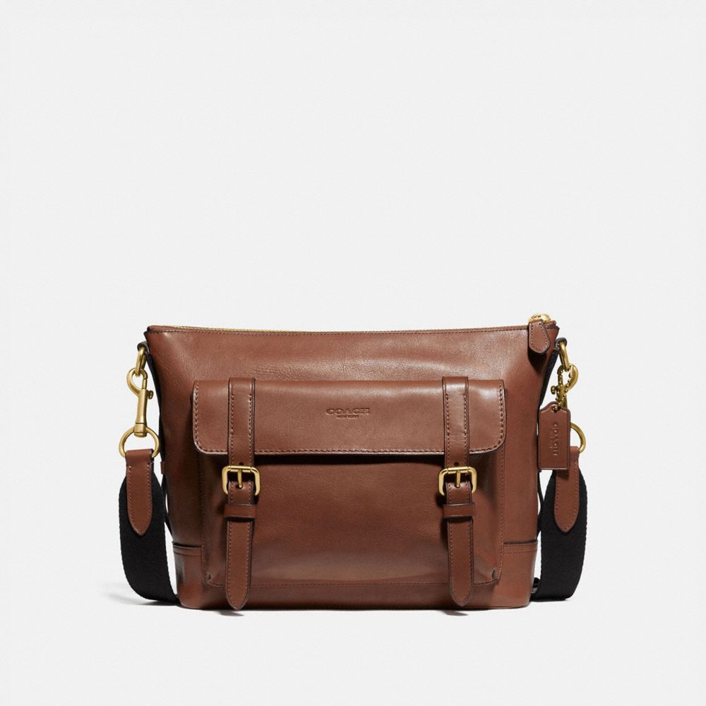 COACH BLEECKER MESSENGER - OL/SADDLE - 88318