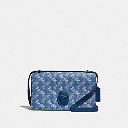 CAMILLE CROSSBODY WITH HORSE AND CARRIAGE PRINT AND ARCHIVE PATCH - V5/BLUE TRUE BLUE - COACH 88343
