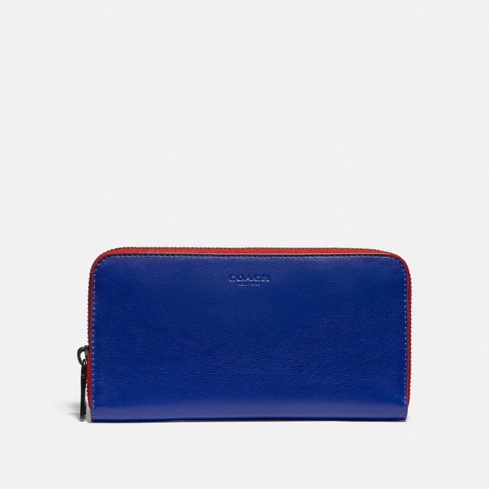 COACH 88399 - Accordion Wallet In Colorblock SPORT BLUE/RACING ORANGE