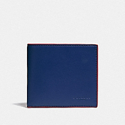 COACH 88400 - Coin Wallet In Colorblock SPORT BLUE/RACING ORANGE