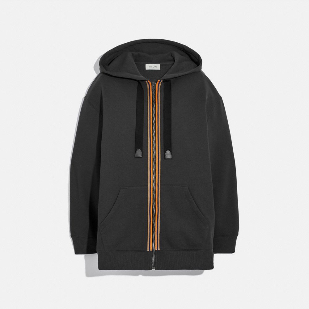 HORSE AND CARRIAGE ZIP HOODIE - BLACK - COACH 88441