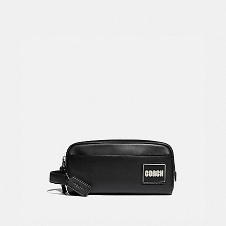 COACH 88456 TRAVEL KIT WITH COACH PATCH BLACK