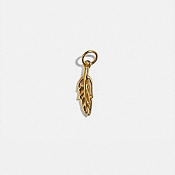 COLLECTIBLE FEATHER CHARM - GOLD - COACH 88517