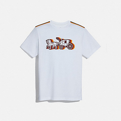COACH HORSE AND CARRIAGE T-SHIRT - WHITE - 88700