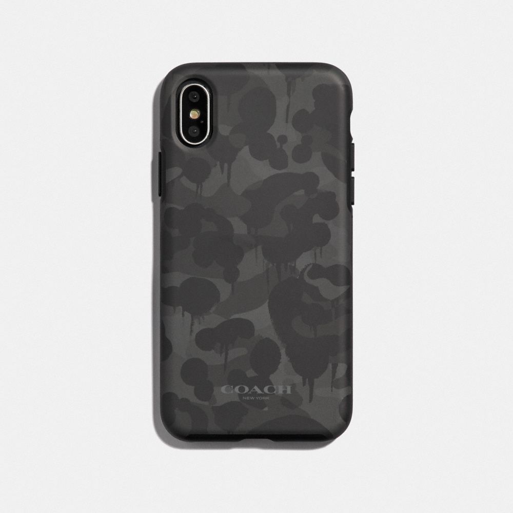 COACH 88750 Iphone X/xs Case With Camo Print BLACK