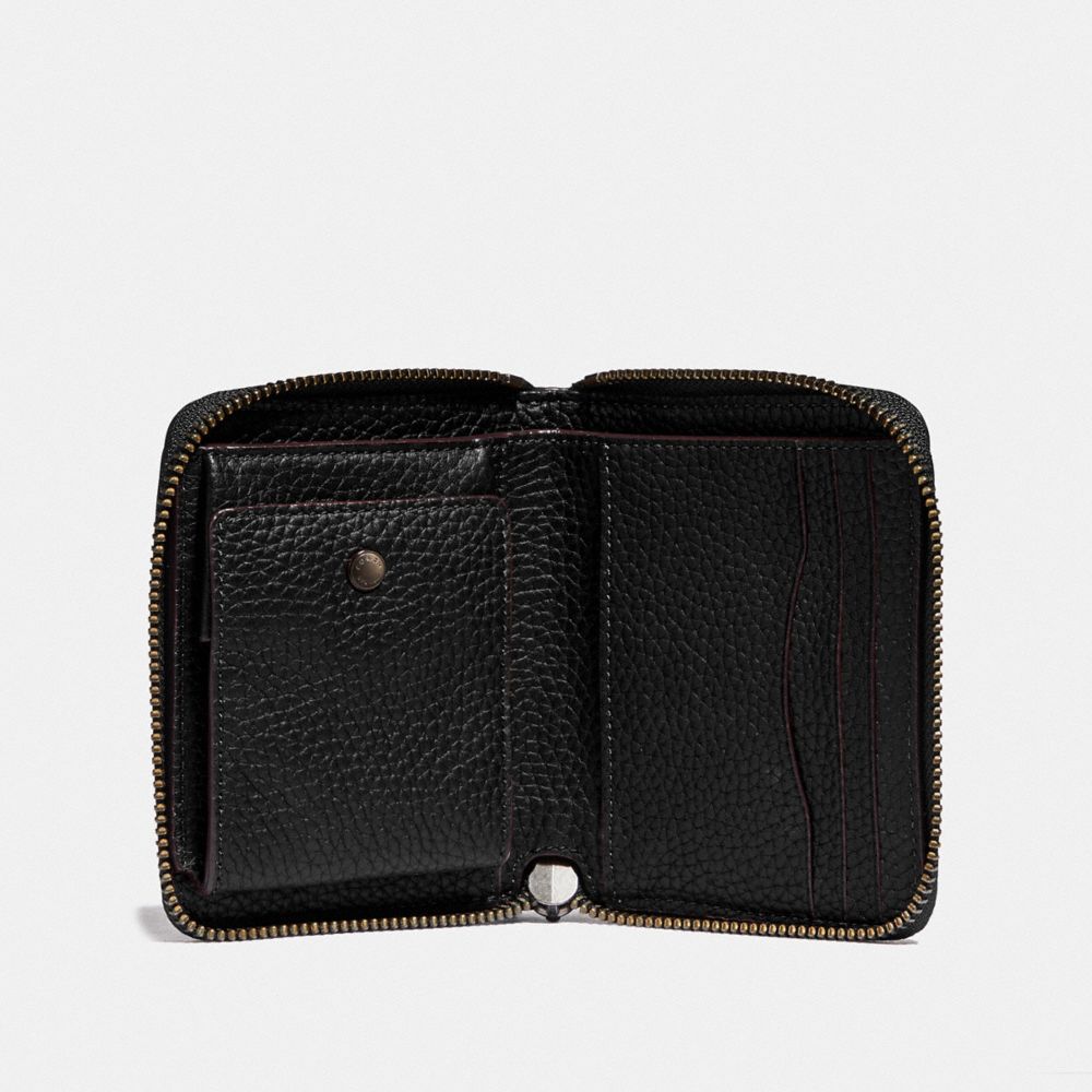 公式 Coach コーチ ジップ アラウンド コイン ウォレット 全ての財布 革小物