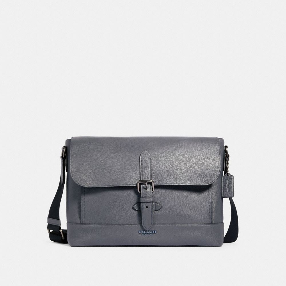 COACH 88892 HUDSON MESSENGER QB/INDUSTRIAL GREY