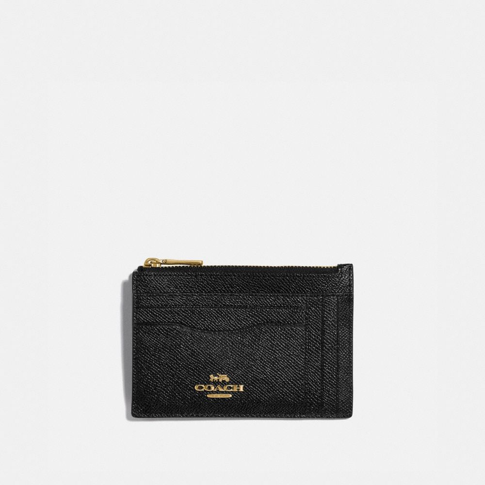 COACH 88930 Large Card Case GD/BLACK