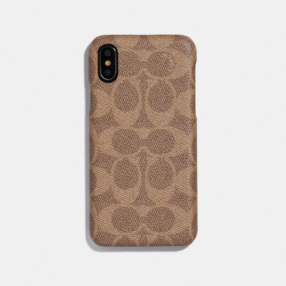 COACH 88936 - Iphone Xs Max Case In Signature Canvas TAN