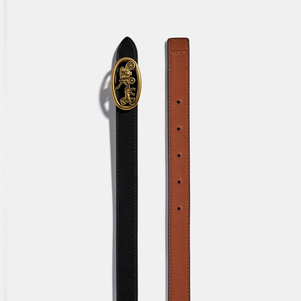 馬車主題扣環腰帶，20毫米，可雙面使用