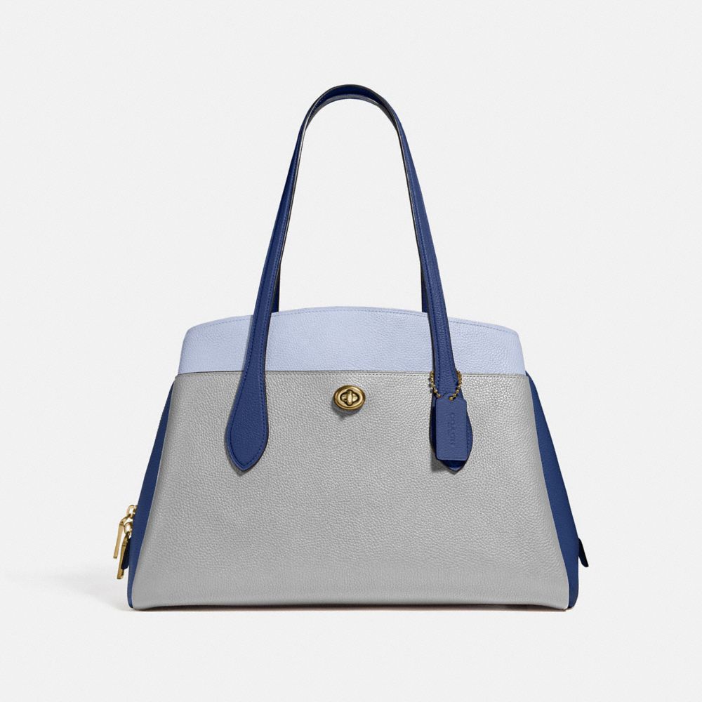 LORA CARRYALL IN COLORBLOCK - GM/GRANITE MULTI - COACH 89086