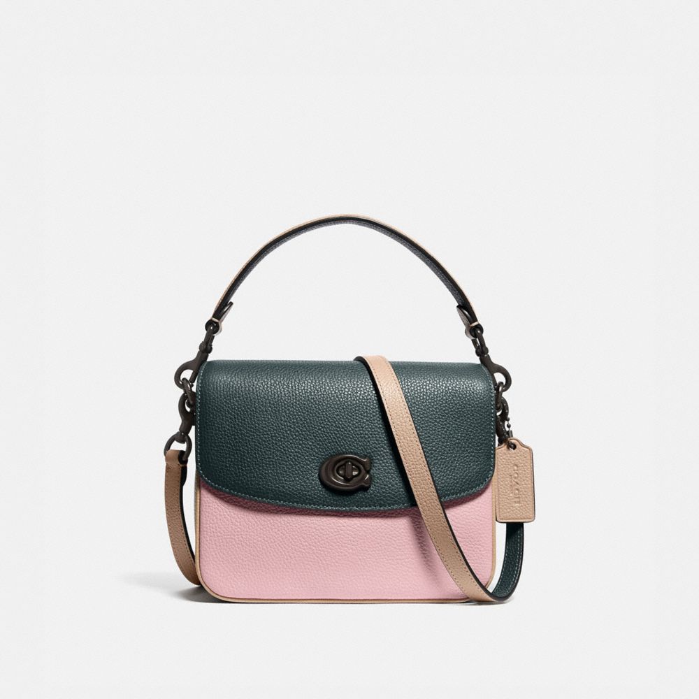 COACH 89088 Cassie Crossbody 19 In Colorblock V5/PNE GRN AURORA MULTI