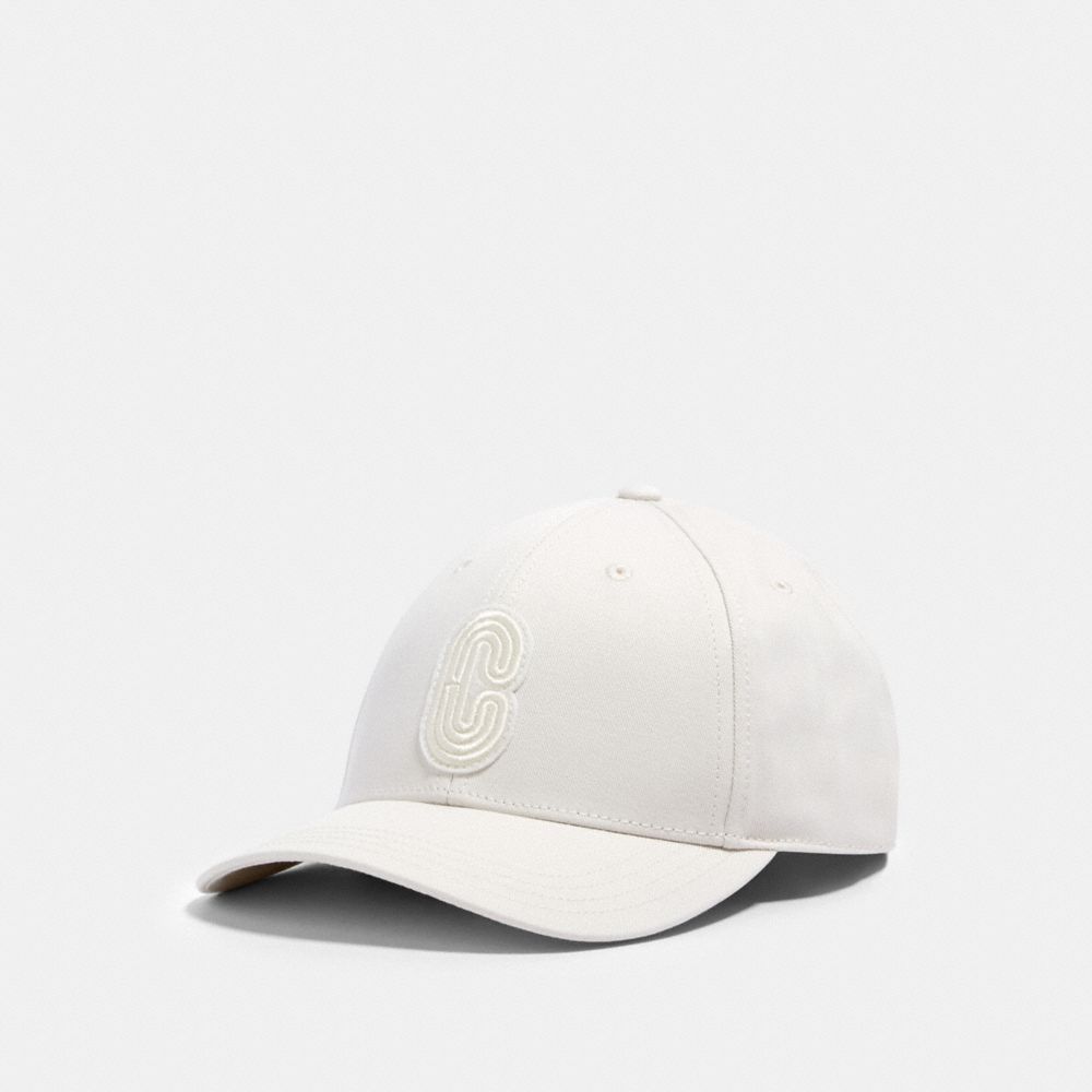 COACH 89104 Retro Signature Patch Hat CHALK