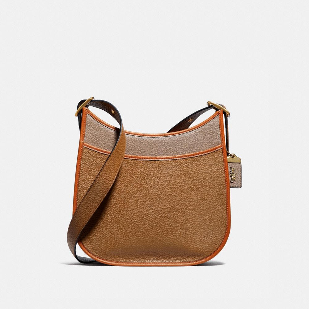 COACH 89123 Emery Crossbody In Colorblock B4/LT SADDLE ELM