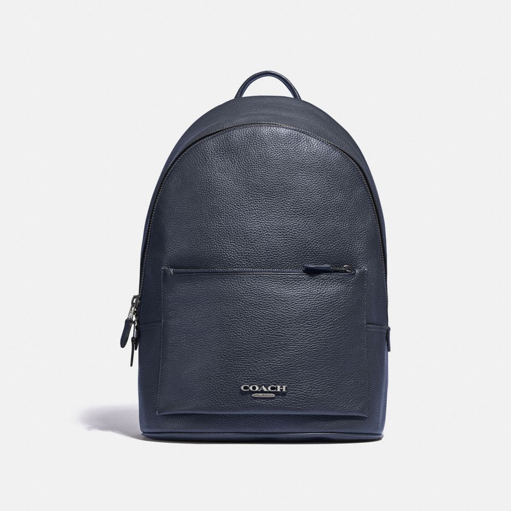 COACH 89160 - Metropolitan Soft Backpack BLACK ANTIQUE NICKEL/MIDNIGHT NAVY