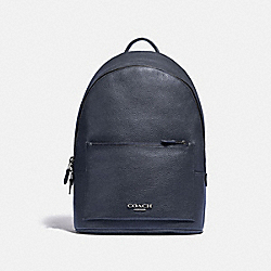 COACH 89160 Metropolitan Soft Backpack BLACK ANTIQUE NICKEL/MIDNIGHT NAVY