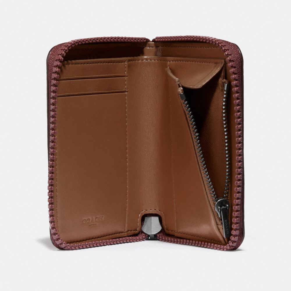 COACH Official Site Official page|SMALL ZIP AROUND WALLET WITH HORSE AND CARRIAGE PRINT AND ...