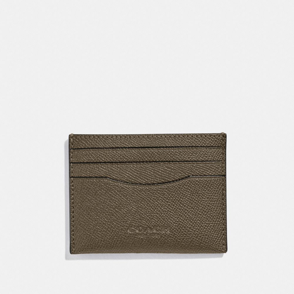 COACH SLIM CARD CASE - QB/UTILITY GREEN - 89709