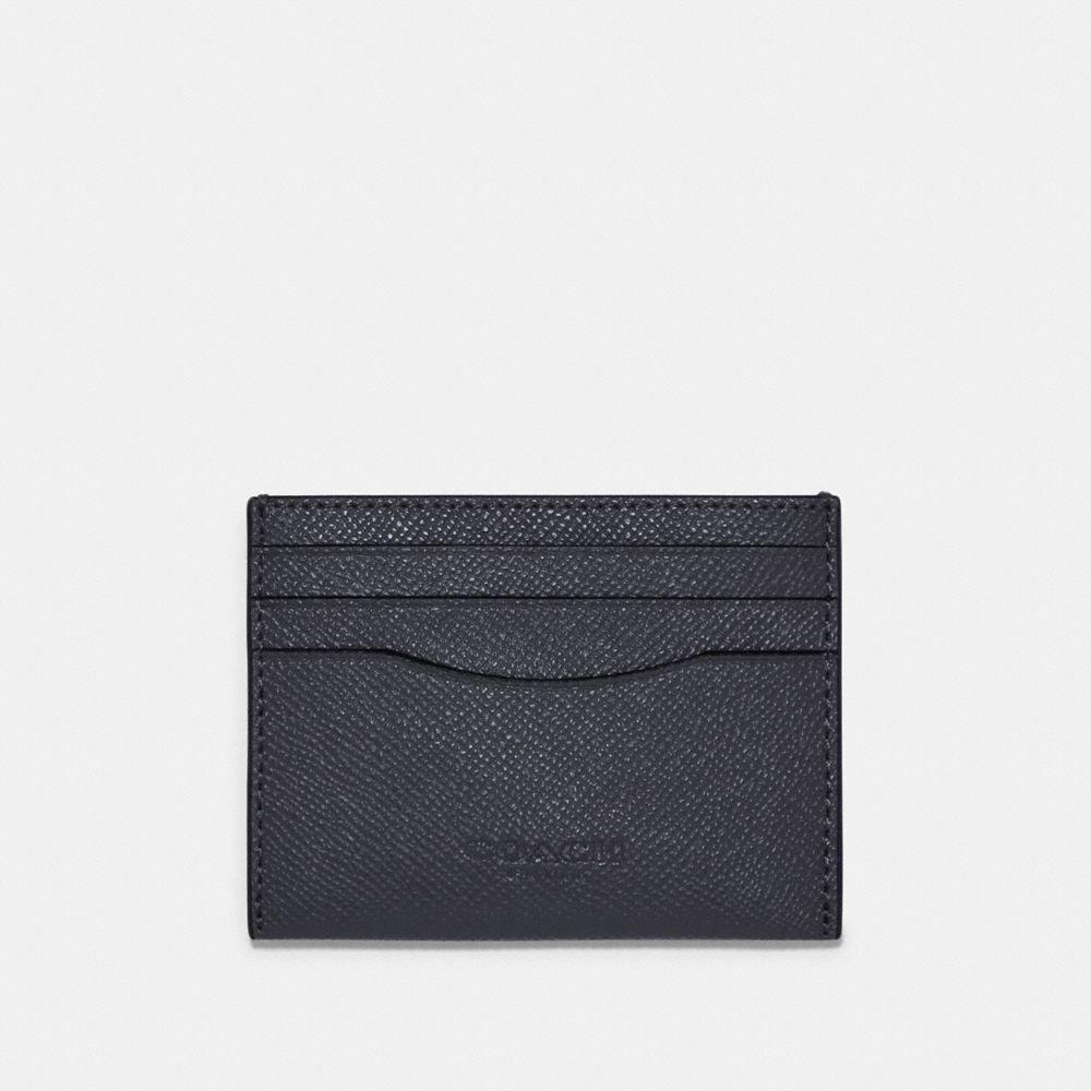 COACH 89709 Slim Card Case QB/INDUSTRIAL GREY