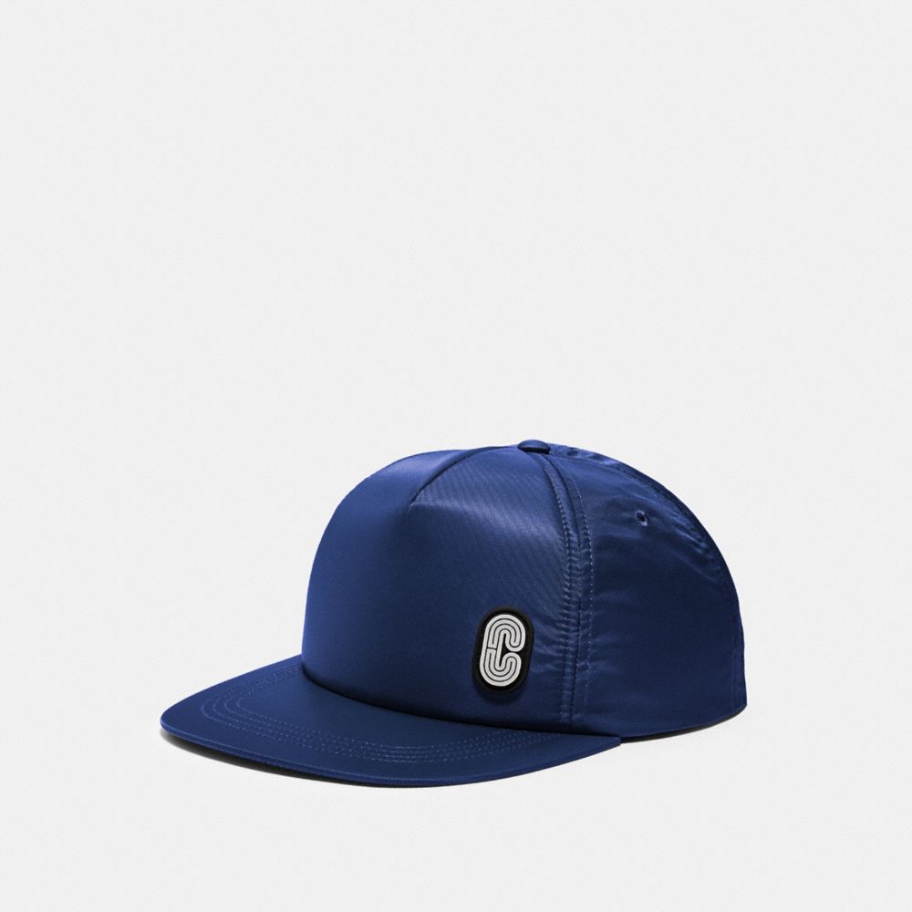 SOLID NYLON TRUCKER HAT - NAVY - COACH 89722