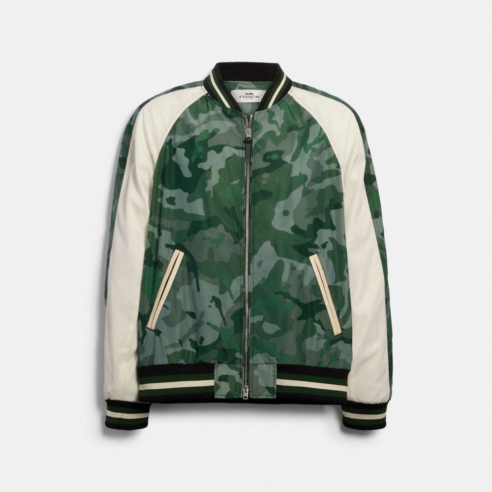 COACH 89734 LIGHTWEIGHT NYLON JACKET GREEN-CAMO