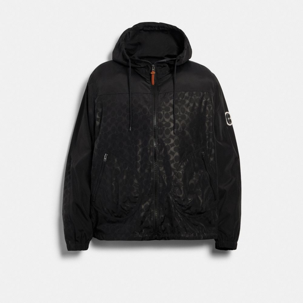 COACH 89736 - WINDBREAKER - BLACK SIGNATURE | COACH CLEARANCE