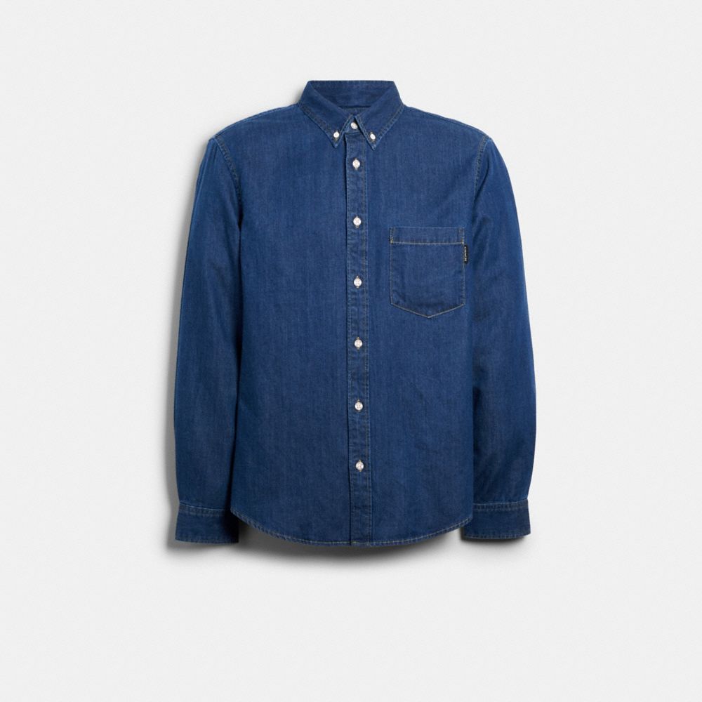 DENIM SHIRT - BLUE - COACH 89737