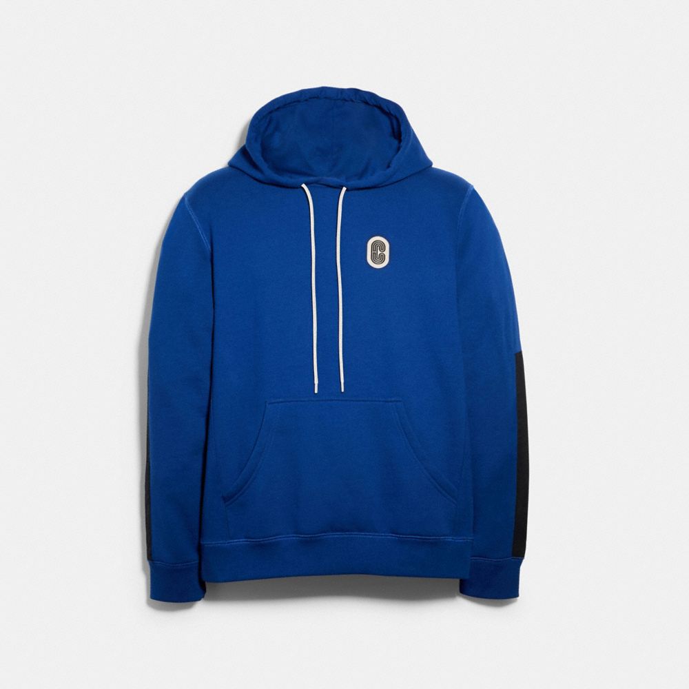 MIXED MEDIA HOODIE - 89747 - SAPPHIRE