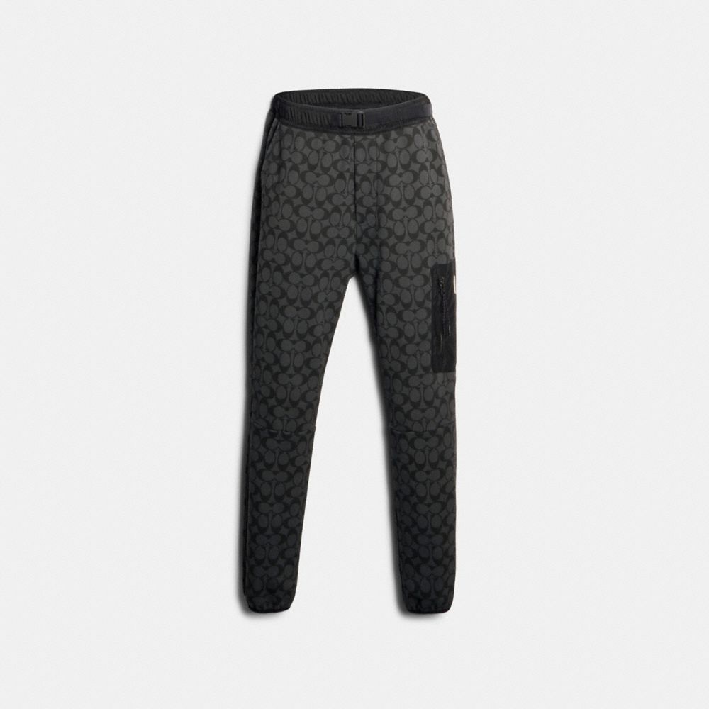 MIXED MEDIA JOGGER - 89787 - BLACK SIGNATURE