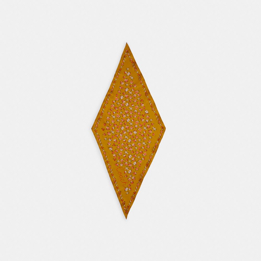 Essential Tea Rose Silk Diamond Scarf - 89796 - Buttercup