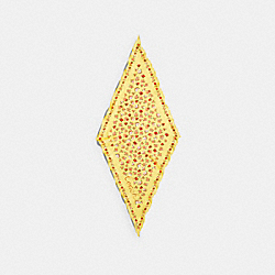 ESSENTIAL TEA ROSE SILK DIAMOND SCARF - DAISY - COACH 89796
