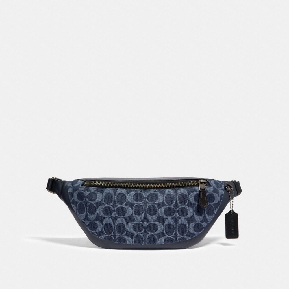 WARREN BELT BAG IN SIGNATURE DENIM - QB/DENIM - COACH 89885