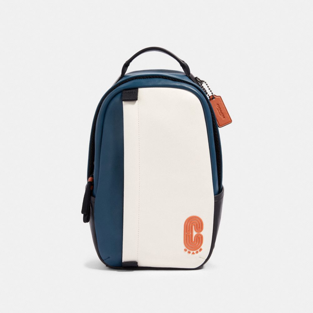 EDGE PACK IN COLORBLOCK - QB/CHALK/AEGEAN/ORANGE CLAY - COACH 89912