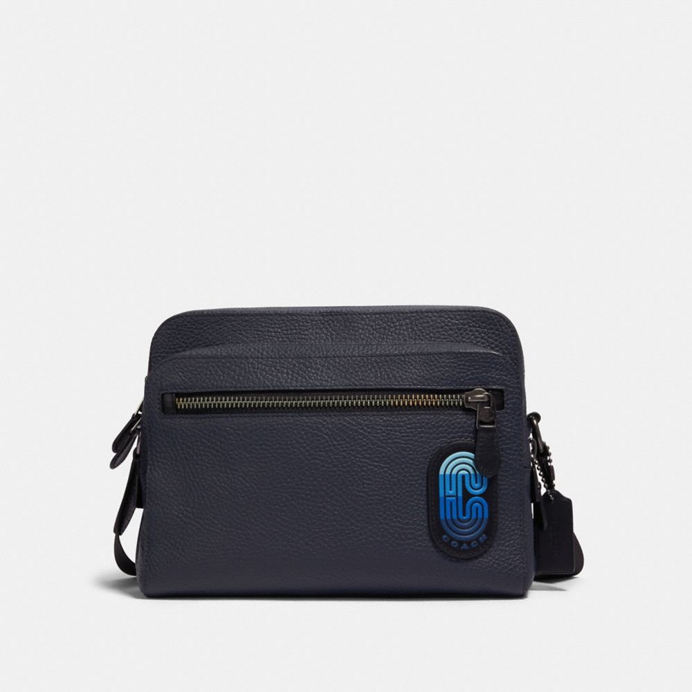 COACH WEST CAMERA BAG IN COLORBLOCK WITH COACH PATCH - QB/MIDNIGHT NAVY MULTI - 89964