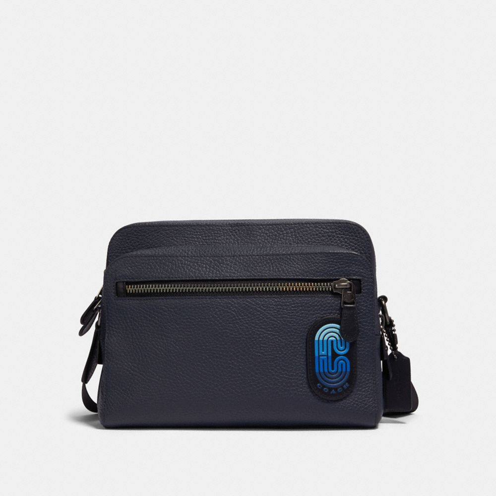 COACH 89964 WEST CAMERA BAG IN COLORBLOCK WITH COACH PATCH QB/MIDNIGHT NAVY MULTI