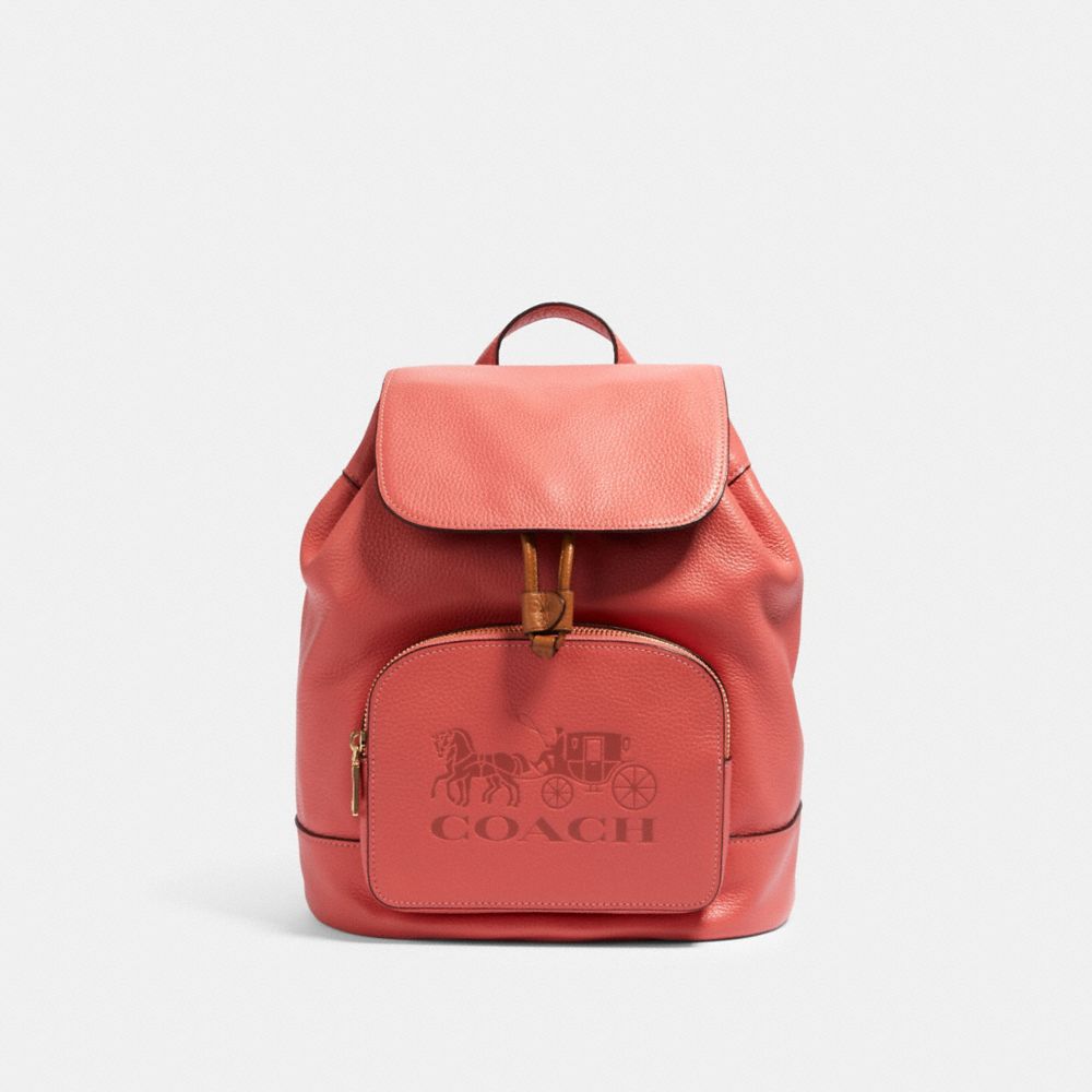 COACH JES BACKPACK - IM/BRIGHT CORAL - 90399