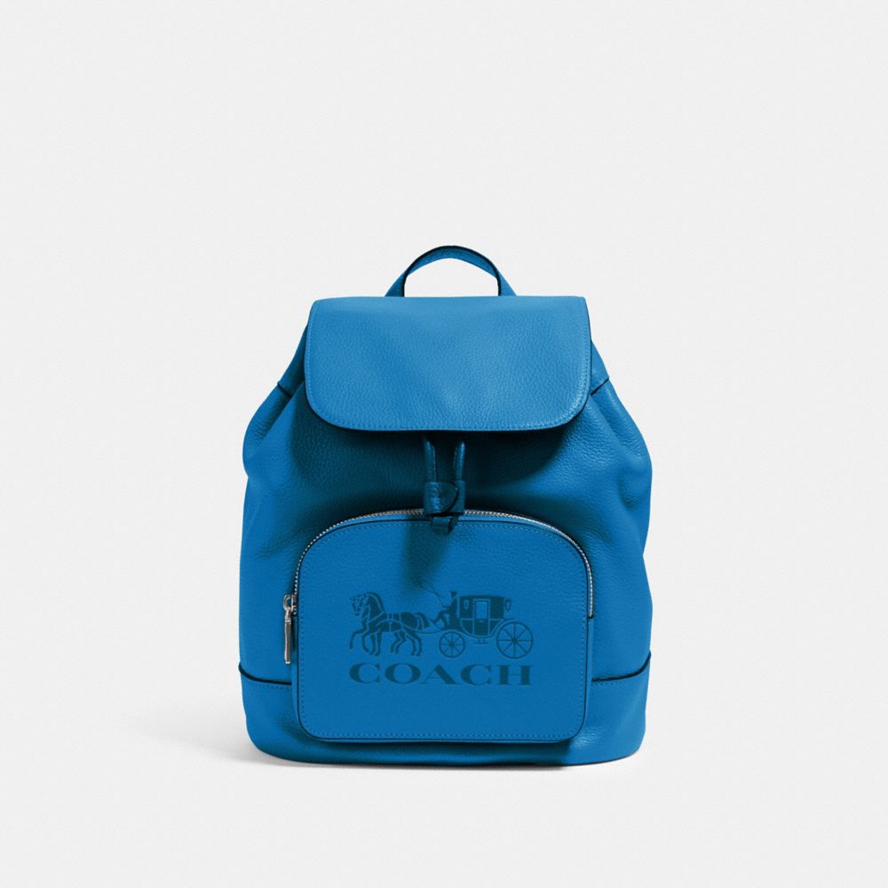 COACH 90399 JES BACKPACK WITH HORSE AND CARRIAGE SV/BLUE-JAY