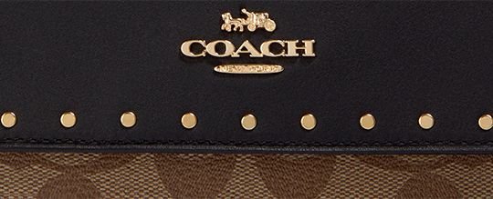 KLARE CROSSBODY IN SIGNATURE CANVAS WITH RIVETS-IM/Khaki Multi