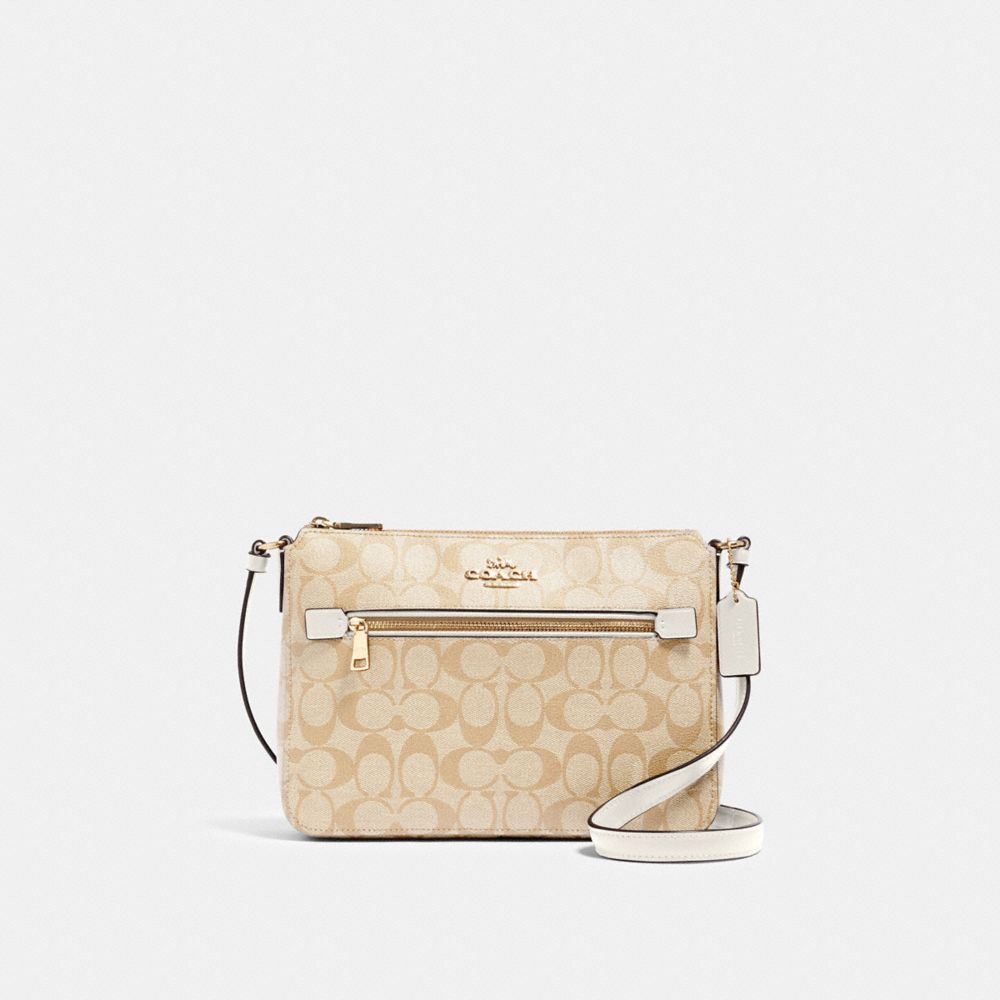 COACH 91013 - GALLERY FILE BAG IN SIGNATURE CANVAS - IM/LIGHT KHAKI ...