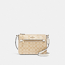 COACH 91013 - GALLERY FILE BAG IN SIGNATURE CANVAS IM/LIGHT KHAKI CHALK