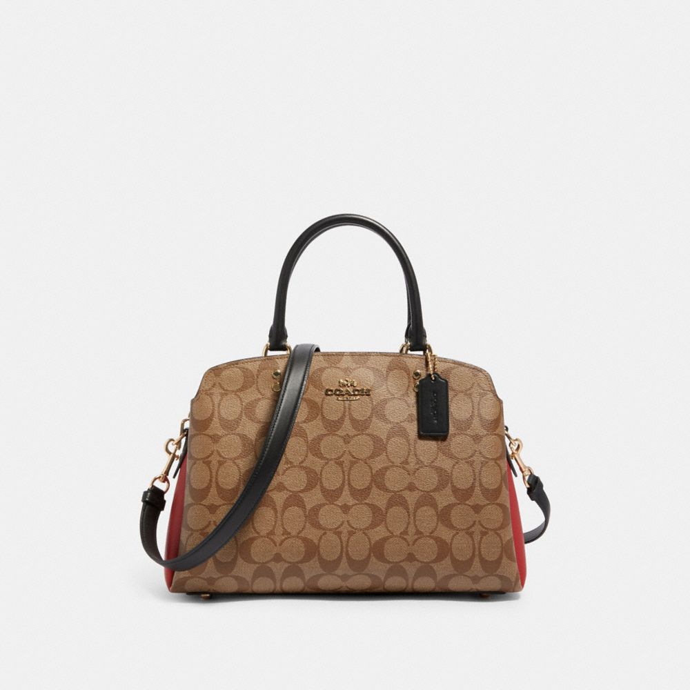 LILLIE CARRYALL IN COLORBLOCK SIGNATURE CANVAS